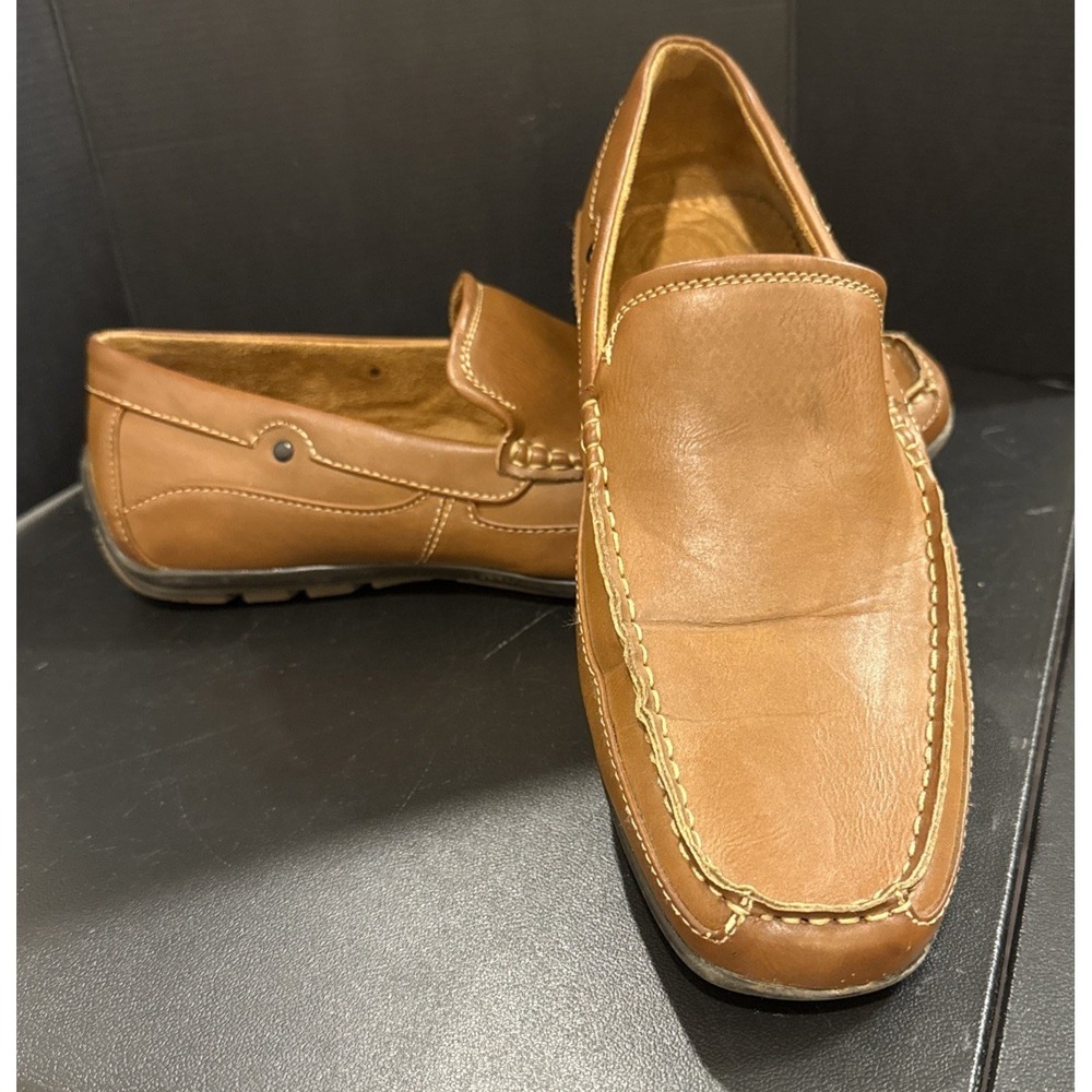 Madden Mens 10.5 M Brown Leather Driving Loafers Preppy‎ Going Out Office Career